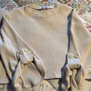 Women’s Zara Cropped Sweater - Cute! Size M